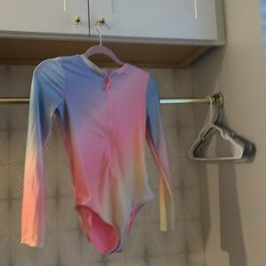 Rainbow one piece baiting suit